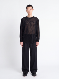 Maglia in velluto - nero