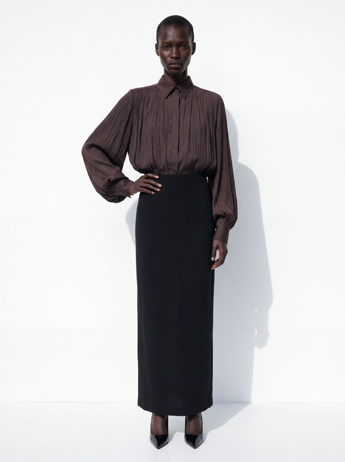 Blusa no airon - moro