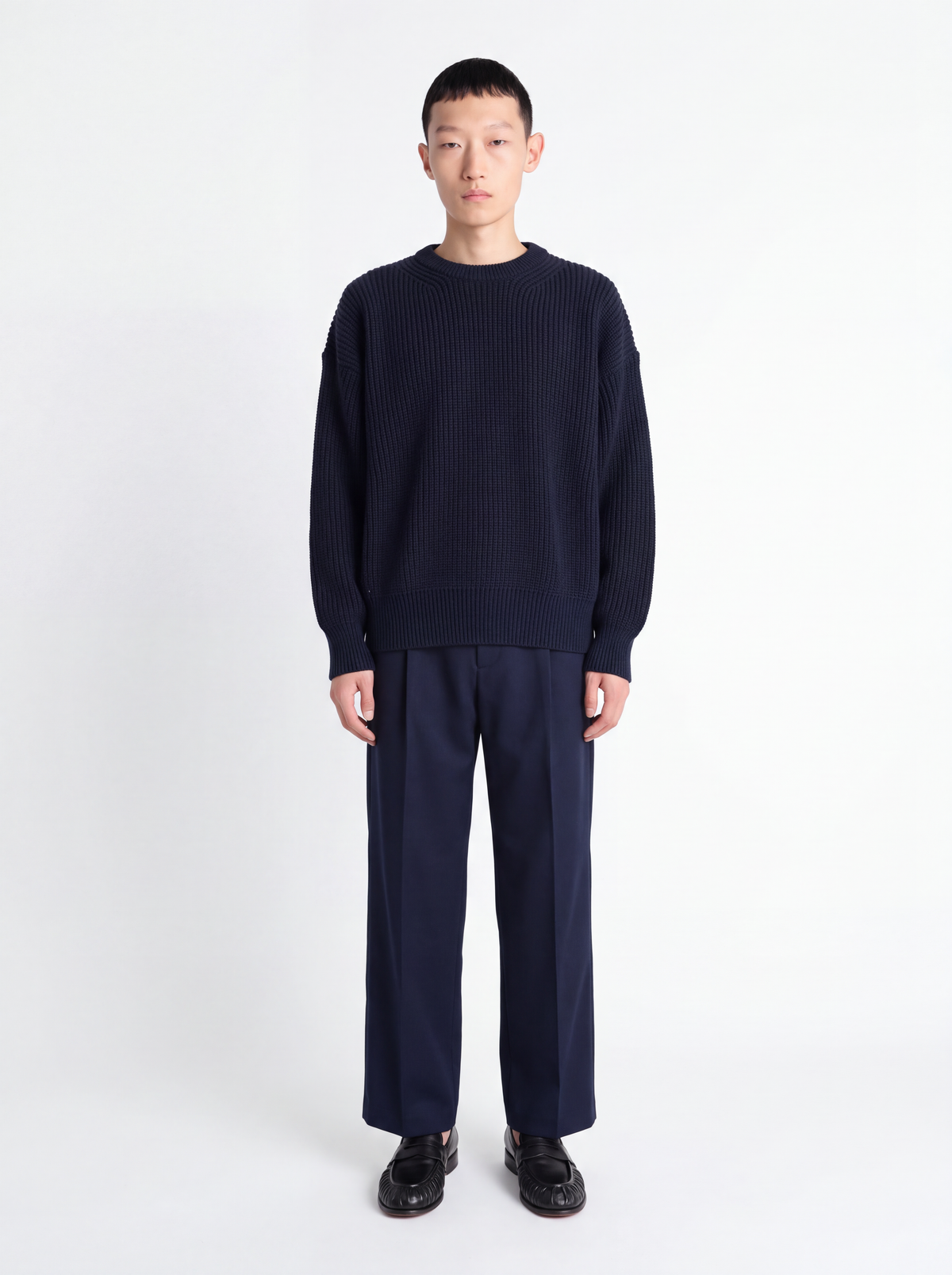 Maglia inglese crop - navy