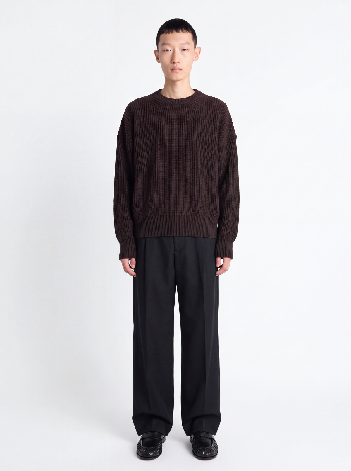 Maglia inglese crop - moro