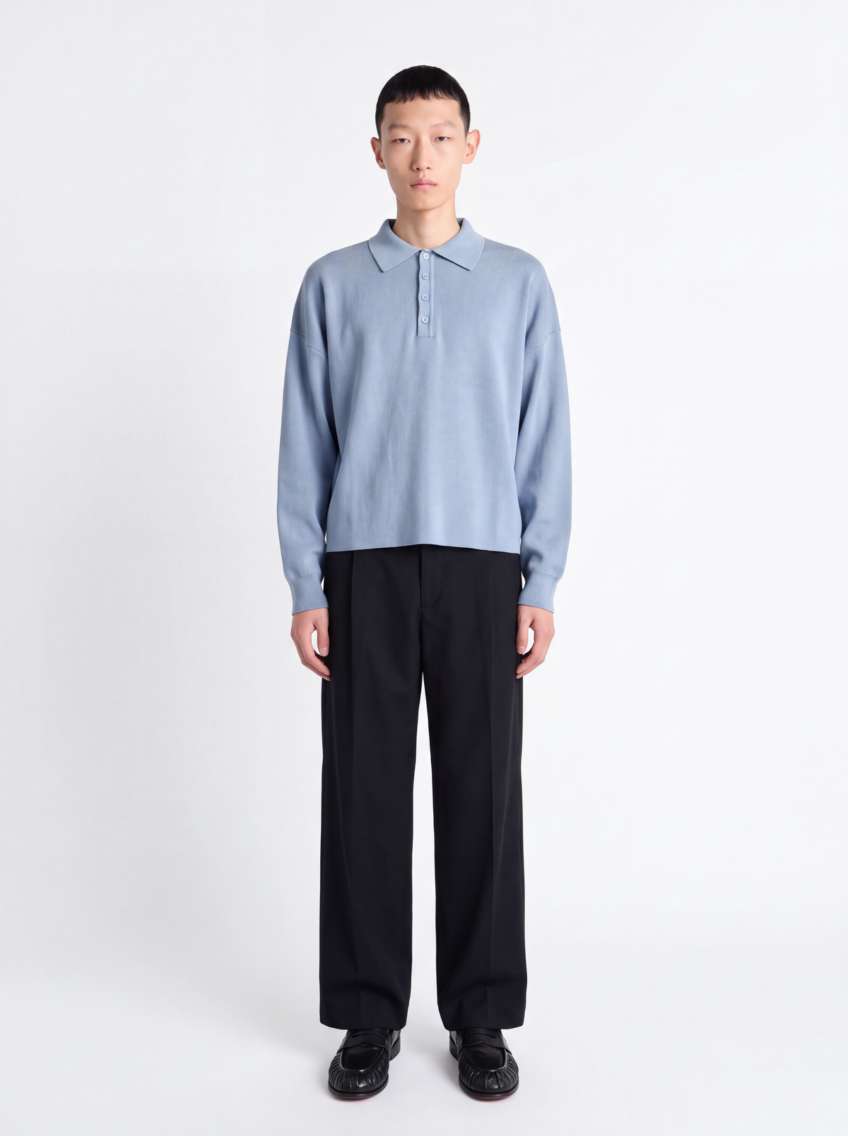 Polo crop - polvere