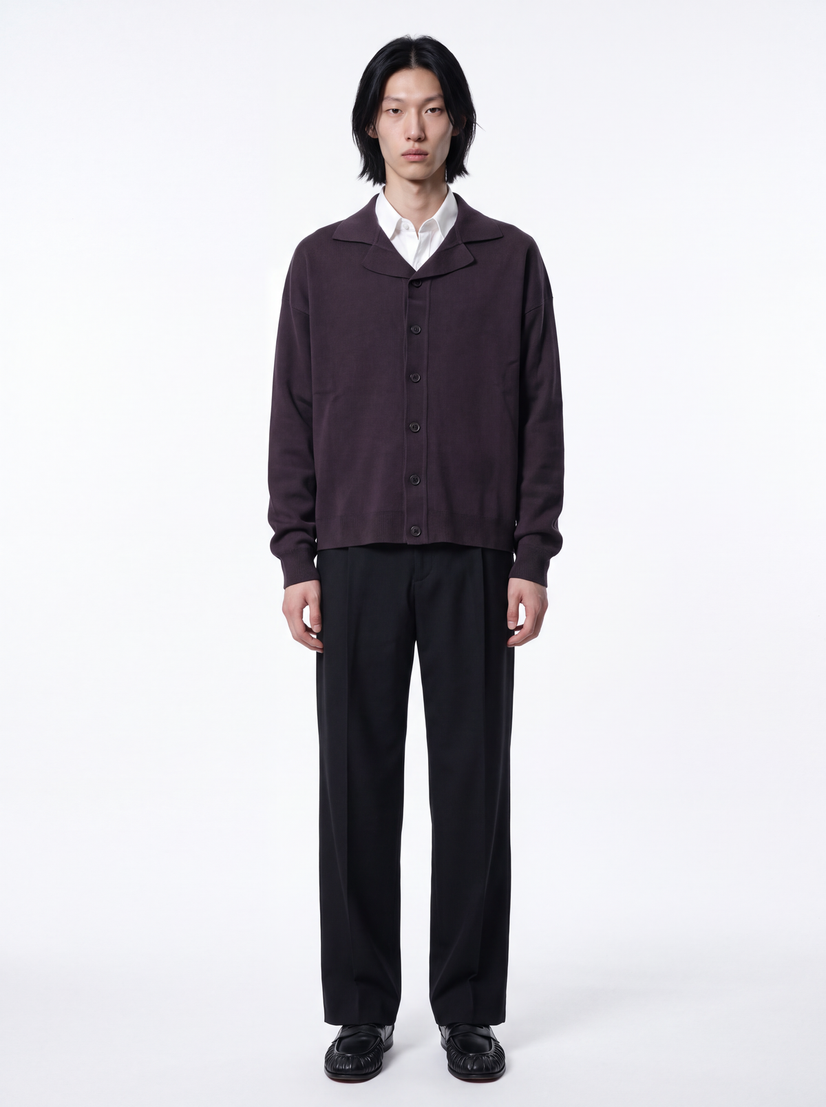 Maglia scollo bowling crop - moro
