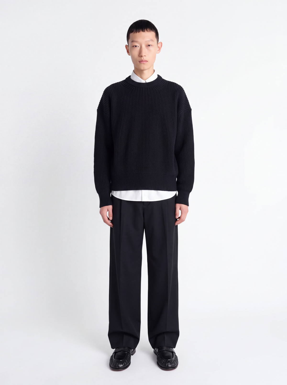 Maglia inglese crop - nero