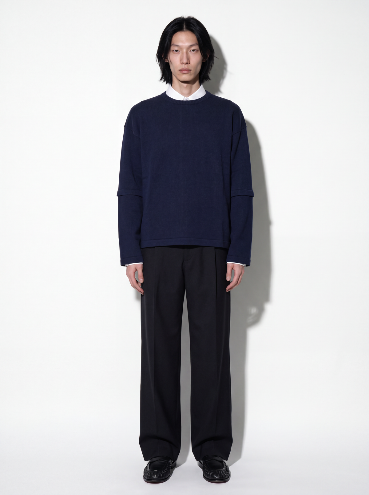 Maglia urban merino - blu navy