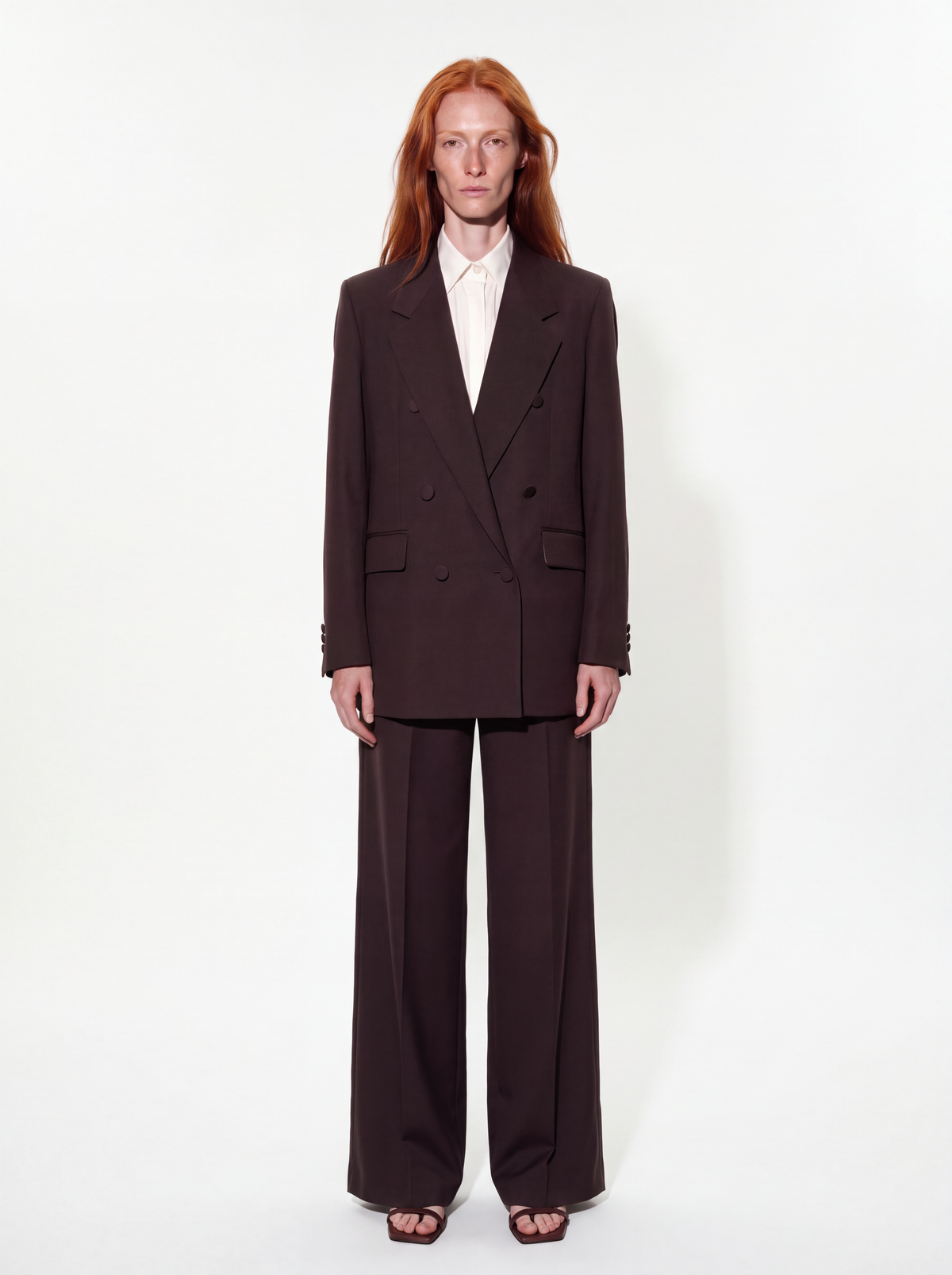 Tailleur doppiopetto 6 bottoni - moro